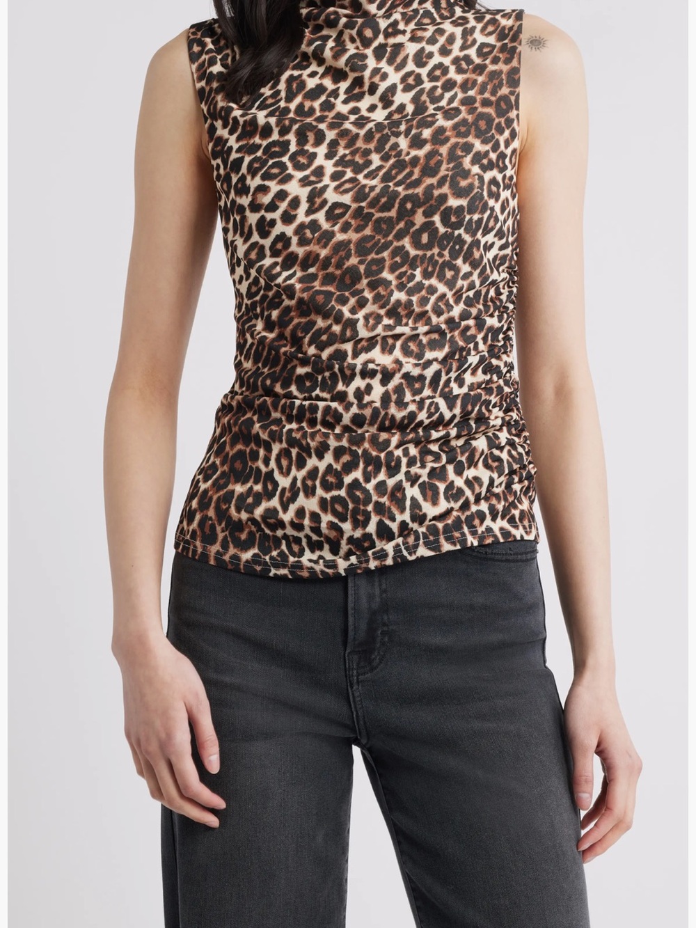 Rails Christine Sleeveless Leopard Print Tank Top - Brown Size XS